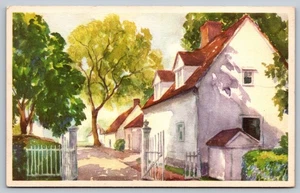 Cartolina d'epoca 1934 Mount Vernon North Lane - George Washington Estate - Foto 1 di 2