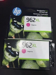 2x Neu HP 962XL Magenta Drucker Tintenpatrone 3JA01AN OEM Ablaufdatum 2024 - Bild 1 von 2