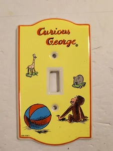 Vintage Curious George Monkey Single Light Switch Plate Cover 1996 - Picture 1 of 4