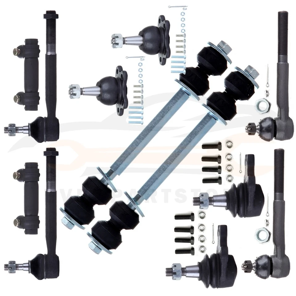 12 Pcs Front Sway Bar Link Suspension Kit For 1988-1995 Chevrolet K1500 V8 - Image 1 of 4