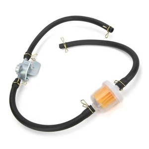 6mm Inline Kraftstofftank Hahn Filter mit Benzinhahn Absperrventil für Motorräder - Bild 1 von 12