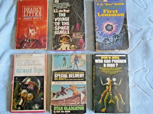 VINTAGE SCI FI PAPERBACKS(6) DOC SMITH VAN VOGT 1964-1968 - Picture 1 of 4