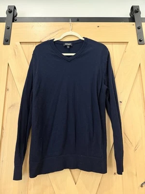 Men’s EXPRESS V-Neck Cardigan Merino Wool Sweater size XL - Image 1 of 3