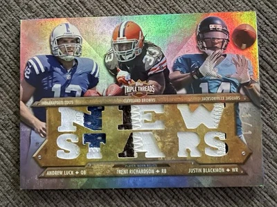 Triple Threads Andrew Luck/Richardson/Blackmon 2012 New Threads Player usado 1/1 Foto 1 de 2
