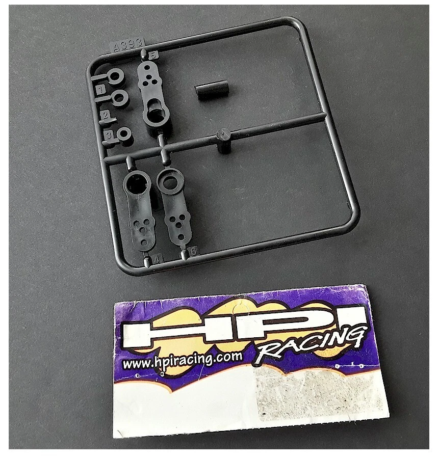Vintage RC Car HPI A393 RS4 Pro 2 Steering Arm Set Old Stock New - Image 1 of 1