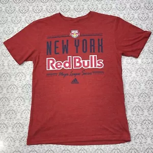 Major League Soccer New York Red Bulls Adidas Sport Red T-Shirt Women’s M - Picture 1 of 11