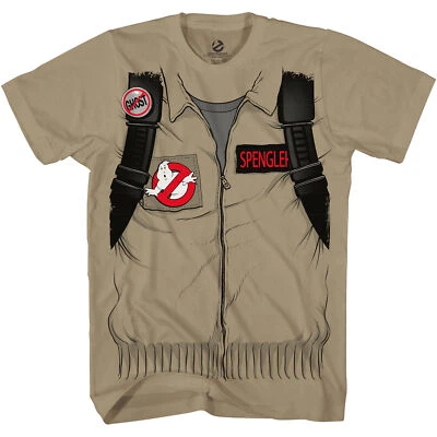 Ghostbuster SPENGLER Adult Halloween Cosplay Costume T-shirt with Back Print - Image 1 of 2