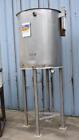 193 GALLON (APPROXIMATELY) VERTICAL STAINLESS STEEL STORAGE TANK - #29636