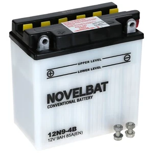Motorradbatterie Novelbat 12N9-4B 12V 9Ah 85A Aktiviert - Bild 1 von 12