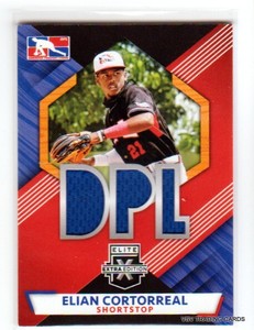 Elian Cortorreal, 2021 Panini DPL RELIC Card #DPLM-EC, Atlanta Braves Minors