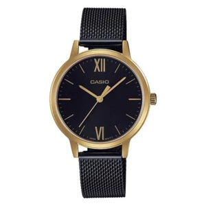 Casio Enticer Analog Women's Stainless Steel Mesh Band Watch LTP-E157MGB-1BDF - Picture 1 of 3