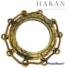 Nautical Antique Beautiful Jute Rope Vintage Porthole Mirror For Home Decor Gift