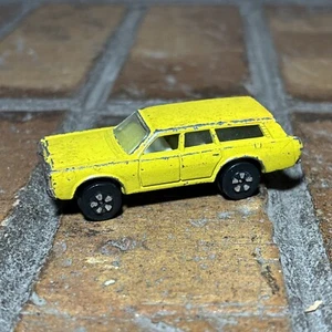 Vintage ✅ PLAYART Estate Wagon Yellow 1/64 Diecast Toy Car ✅ Made In Hong Kong - Picture 1 of 13