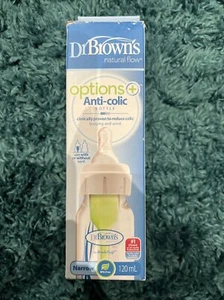 Dr. Brown's Options+ Narrow Neck Baby Feeding Bottle 120ml - Picture 1 of 4