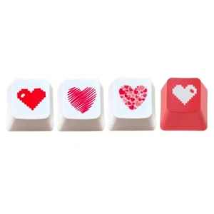 PBT Keycap OEM Mechanical Keyboard Keycap Heart Shaped Replacement - Afbeelding 1 van 11