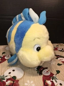 VTG Disneyland Little Mermaid Flounder Ariel's Fish Friend Plush Stuffed Toy 12" - Picture 1 of 5