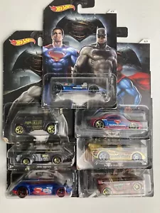 Hot wheels new x 7 full set of Batman Superman Wonder Woman - picture cards 2015 - Picture 1 of 8