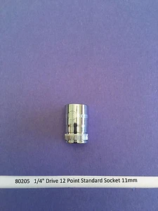 GearWrench 80205 1/4" Drive 12 Point Standard Metric Socket 11mm - Bild 1 von 1