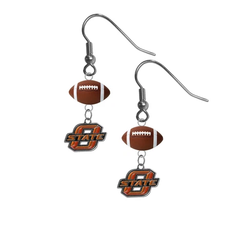 Oklahoma State Cowboys Earrings Dangle Hook PICK YOUR SPORT - New - Ships Today! Cover