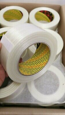 Strong Durable 3M 8956 Reinforced Longitudinal Filament Packing Tape 50mm X 50m • 8.30£
