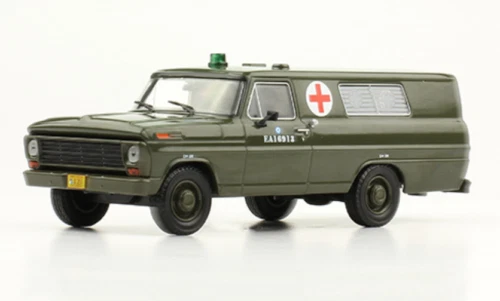 Camión Ford F-100 1969 Ejército Ambulancia Argentina Raro Diecast Escala 1:43+Revista Foto 1 de 3