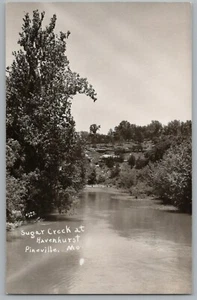 Foto postal real Pineville Missouri MO Sugar Creek en Havenhurst RPPC años 50 - Imagen 1 de 2