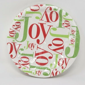 Joy Paper Plates Christmas 30 Count Pack Target Holiday Dessert Cake Snack New - Picture 1 of 7