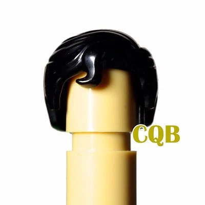 NEW LEGO - Figure Hair - Superman Black Swept front curl x1 - 76028 10724  - Image 1 of 4