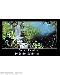 SCHIM SCHIMMEL Panda's Paradise 🐼POSTER PRINT 36X24 ANIMAL SURREALISM - Picture 1 of 5