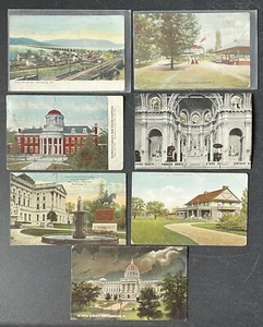 Harrisburg Pennsylvania PA Vintage Postkarte Lot von 7 Country Club Bridge Park - Bild 1 von 6