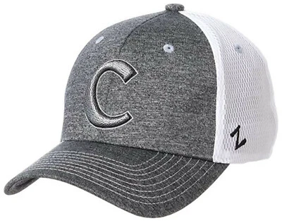 Zephyr Clemson University Sugarloaf �Paw� Logo Heather Gray And White Cap - Image 1 of 4