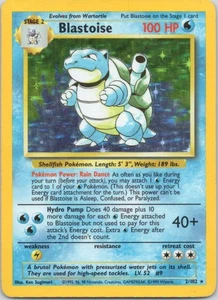 1999 Classic - Base Set Blastoise Stage 2/Rare Holo #2 - Picture 1 of 2