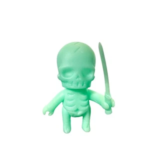 Gaikochu Kenshi Swordsman Sofubi Soft Vinyl Figure Green Glow Skulltula Japan - Picture 1 of 8