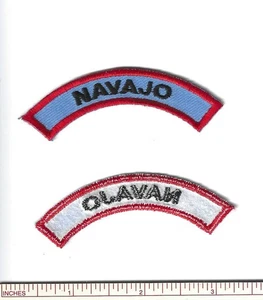 SCOUT BSA TOMAHAWK CAMP RESERVAT NAVAJO RED CE STRIP ROCKER NORTHERN STAR MN - Bild 1 von 1