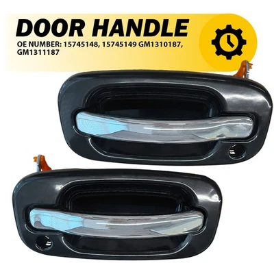 Manija de puerta exterior delantera Fit 2002-2006 Cadillac Escalade ESV EXT 2X con cerradura Foto 1 de 4