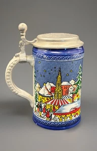 De Colección Primera Cerveza Alemana Navidad Anual Stein 1978 Edición Limitada Pintada a Mano - Imagen 1 de 14