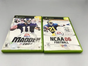Madden NFL 2002 & NCAA 06 Original Xbox Spiele komplett mit Anleitungen - Bild 1 von 5