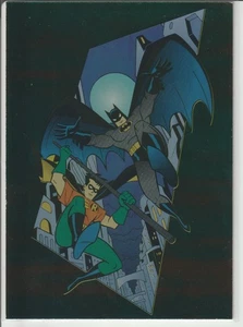 Batman & Robin Foil/Holo - 1995 Skybox DC Adventures of Batman & Robin R2 - NM - Picture 1 of 2