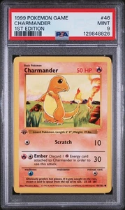 1999 POKEMON CHARMANDER 1st Edition 46/102 PSA 9 MINT - Picture 1 of 2