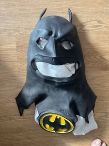 Vintage 1989 DC Comics Batman Maske Emblem SELTEN AUTHENTISCH Halloween Comic Con Cosplay - Bild 1 von 9