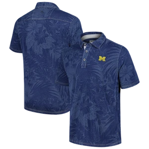 Men's Tommy Bahama Navy Michigan Wolverines Big & Tall Sport Santiago Paradise - Picture 1 of 3