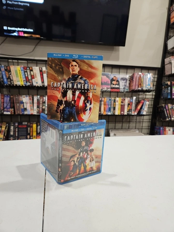 Captain The First Avenger Blu Ray + DVD Action Adventure 2011 PG13 Free Shipping - Image 1 of 1