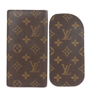 Auth Louis Vuitton Set of 2 Monogram Agenda R20008 Etui Lunette M62969 F/S - Picture 1 of 15