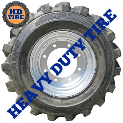 12-16.5 NUEVO CAMSO 532 RELLENO DE ESPUMA EN RUEDA DE 8 AGUJEROS 12x16.5,12165 NEUMÁTICO, X 2 Foto 1 de 4