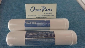 Kit 2 Filtri 2,5" x 12" per Acqua Depuratore Osmosi - Sedimenti + Carbone Attivo - Foto 1 di 1