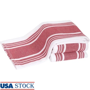 3 Pack Absorbent Kitchen Towels Dual Purpose Dish Towels Machine Washable Cotton - Picture 1 of 8