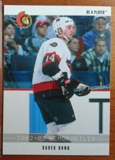 2002-03 In the Game Be A Player Memorabilia #17 - Radek Bonk (Senators)