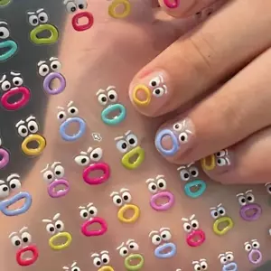Mix & Match Fun: Funny Cartoon Nail Art Stickers Decals for the Playful Mani! - Picture 1 of 16
