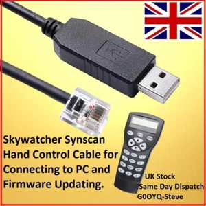 Skywatcher Synscan Hand Control Kabel für Verbindung Zu PC Und Firmware - Picture 1 of 3