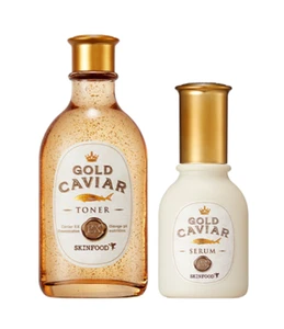 Skinfood Gold Caviar EX Toner 145ml + Serum 50ml K-Beauty - Picture 1 of 9